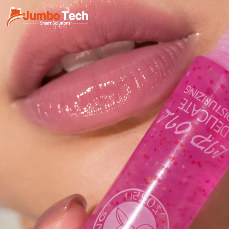 Delicate Moisturizing Lip Oil by Crazy Girl - Pink Glossy Lip Care