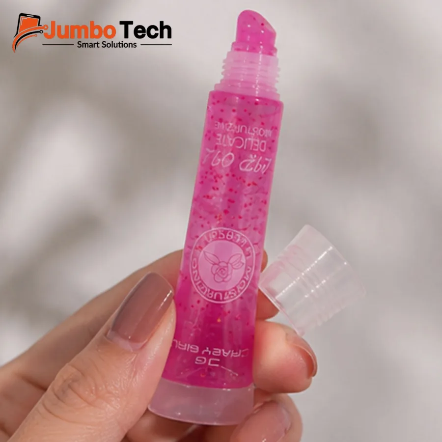 Delicate Moisturizing Lip Oil by Crazy Girl - Pink Glossy Lip Care
