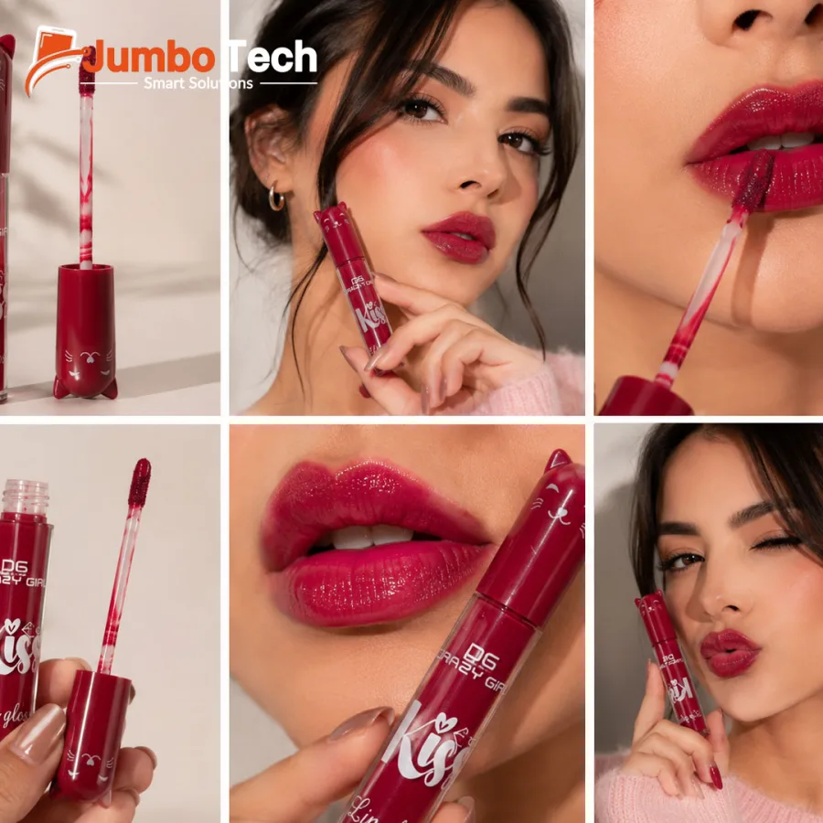 Crazy Girl "Kiss" Lip Gloss with Rich Red Formula