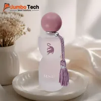 عطر سنس لافيرن نسائي - أو دو بارفان بزجاجة فروستد وردية مع شرابة