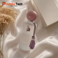 عطر سنس لافيرن نسائي - أو دو بارفان بزجاجة فروستد وردية مع شرابة