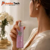 بخاخ عطر جسم يارا بودي سيو - فراجرنس ميست وردي بتصميم زهور فضية