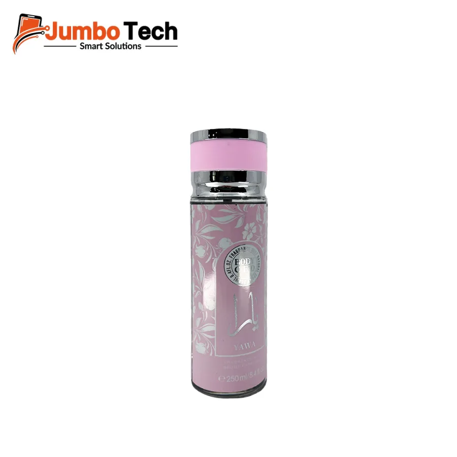 بخاخ عطر جسم يارا بودي سيو - فراجرنس ميست وردي بتصميم زهور فضية