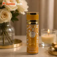 بخاخ عطر جسم يارا بودي سيو - فراجرنس ميست ذهبي بزهور بيضاء 250مل