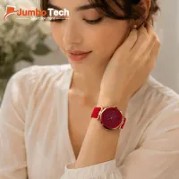 ساعة نسائية Ryberg Quartz بسوار سيليكون ملون - تصميم عصري أنيق