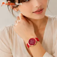 ساعة نسائية Ryberg Quartz بسوار سيليكون ملون - تصميم عصري أنيق