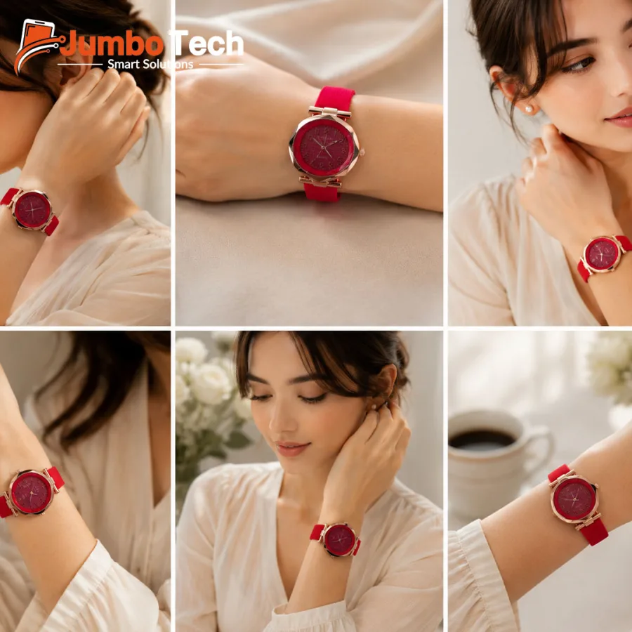 Ryberg Quartz Women's Watch with Colorful Silicone Strap - Modern Elegant Design