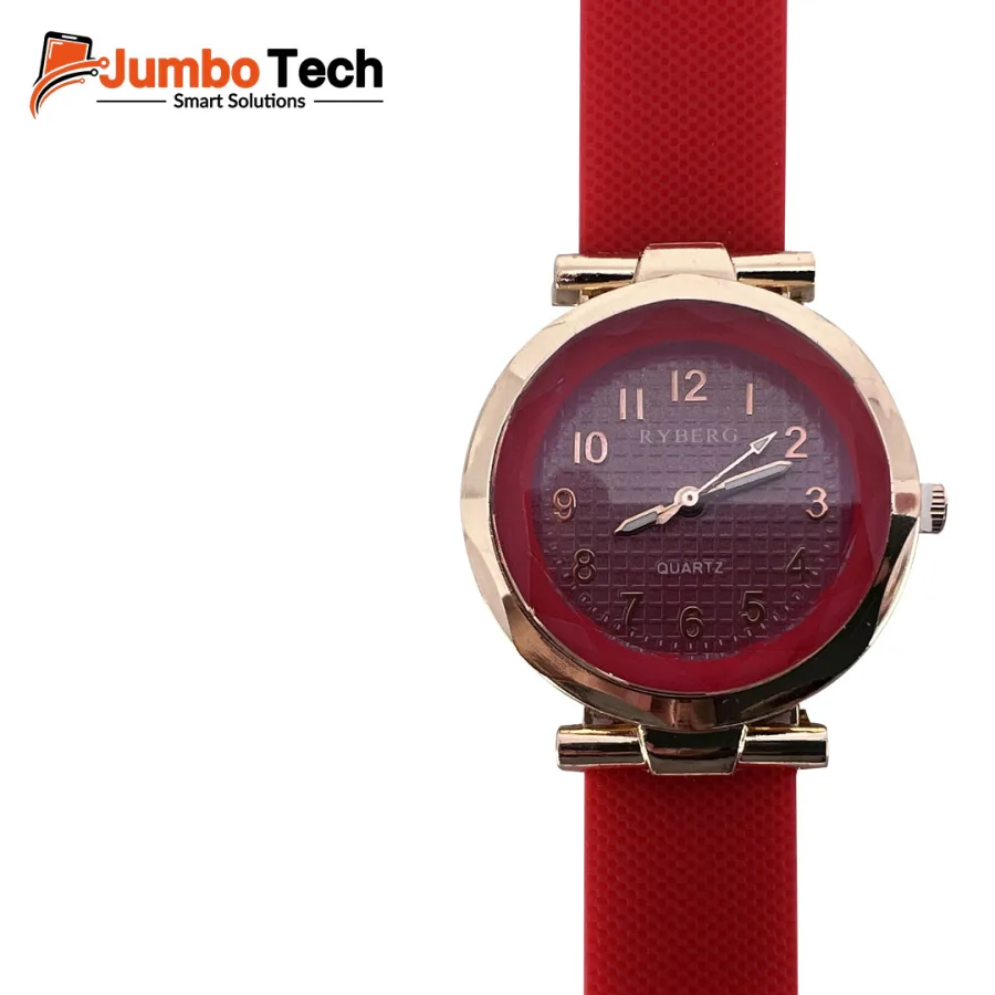 Ryberg Quartz Women's Watch with Colorful Silicone Strap - Modern Elegant Design
