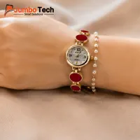 سيت ساعة نسائية وإسورة - تصاميم متنوعة هدية مثالية