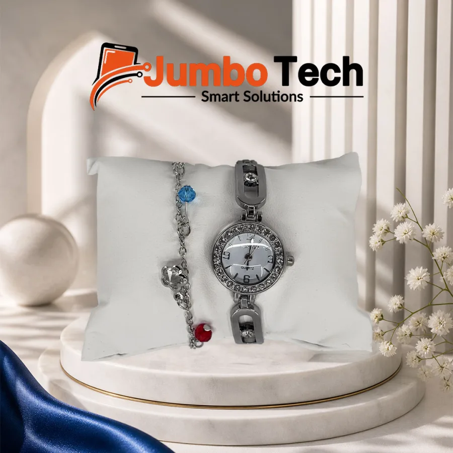 Silver & Blue & Red
