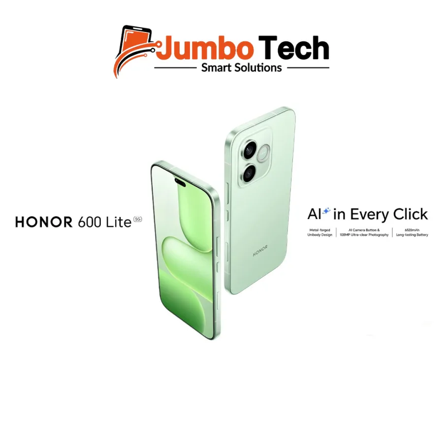 هاتف HONOR 600 Lite 5G - شاشة AMOLED 6.6 بوصة، كاميرا 108MP، بطارية 6520mAh