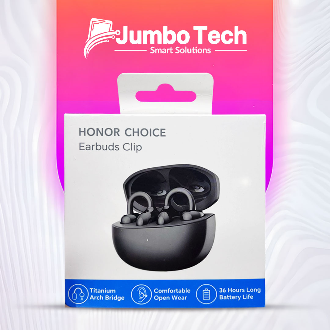 سماعات HONOR Choice Earbuds Clip لاسلكية مفتوحة بجسر تيتانيوم - بطارية 36 ساعة