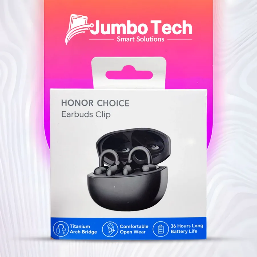 سماعات HONOR Choice Earbuds Clip لاسلكية مفتوحة بجسر تيتانيوم - بطارية 36 ساعة