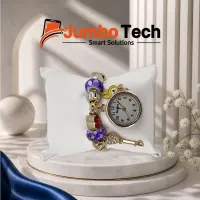 Women's Charm Bracelet Watch with Colorful Beads - Bohemian Style
