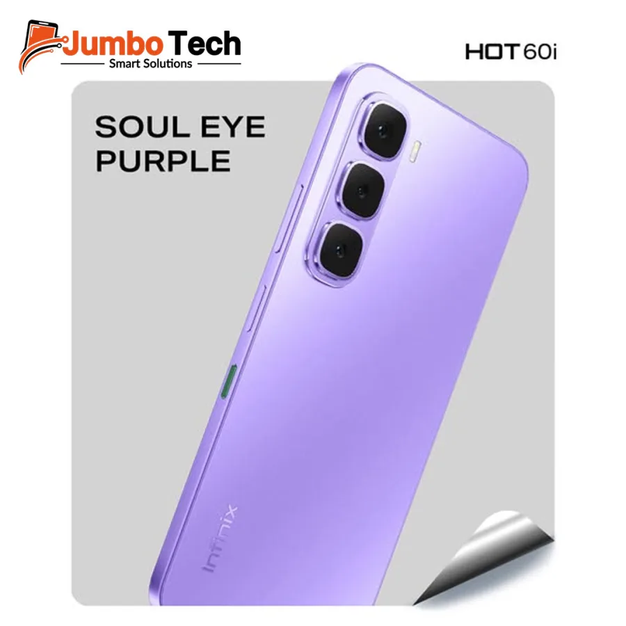 هاتف Infinix HOT 60i 4G - شاشة 6.7 بوصة 120Hz، كاميرا 50MP، بطارية 5160mAh، شحن 45W