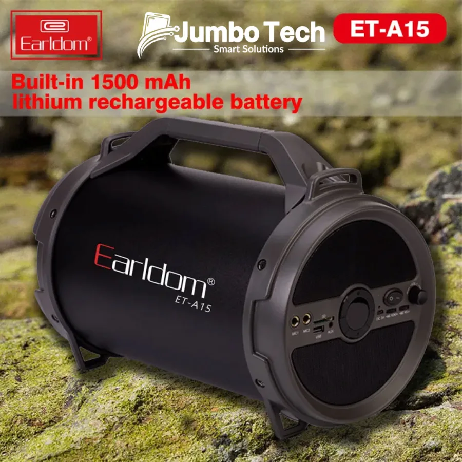 Earldom ET-A15 Ever Play Portable Bluetooth Speaker with Dual MIC & FM Radio