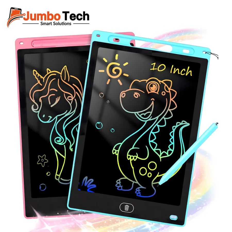 10-Inch Colorful LCD Writing & Drawing Tablet for Kids with Stylus Pen — Eco-Friendly