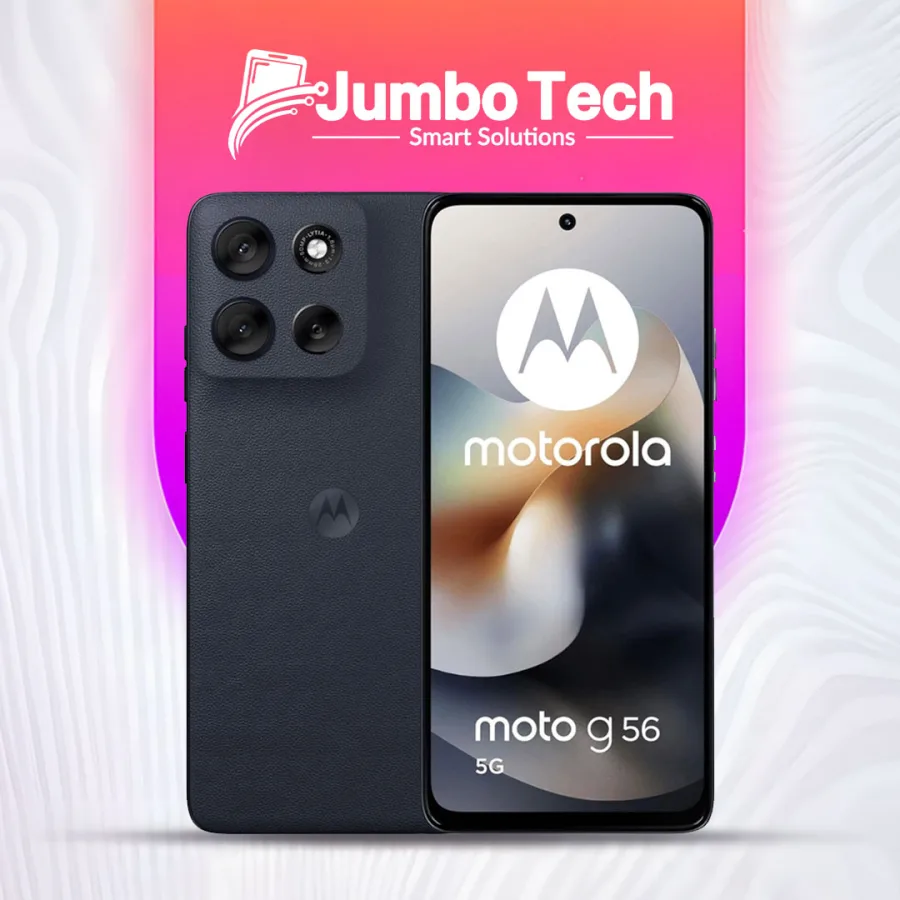 موبايل موتورولا Moto G56 5G شاشة 6.72 بوصة FHD+ 120Hz كاميرا Sony 50MP بطارية 5200mAh IP68/IP69