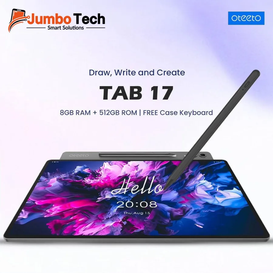 تابلت أوتيتو TAB17 ستايلس شاشة 11 بوصة 8GB رام 512GB تخزين مع كيبورد وقلم وشبكة 5G