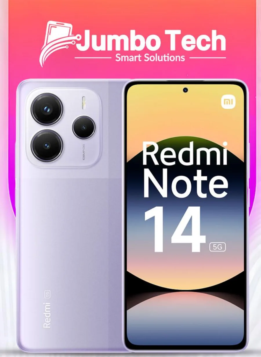 موبايل شاومي ريدمي نوت 14 5G شاشة AMOLED 6.67 بوصة كاميرا 108MP بتثبيت OIS بطارية 5110mAh