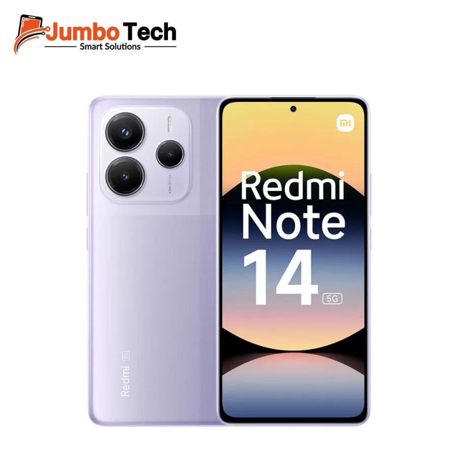 موبايل شاومي ريدمي نوت 14 5G شاشة AMOLED 6.67 بوصة كاميرا 108MP بتثبيت OIS بطارية 5110mAh