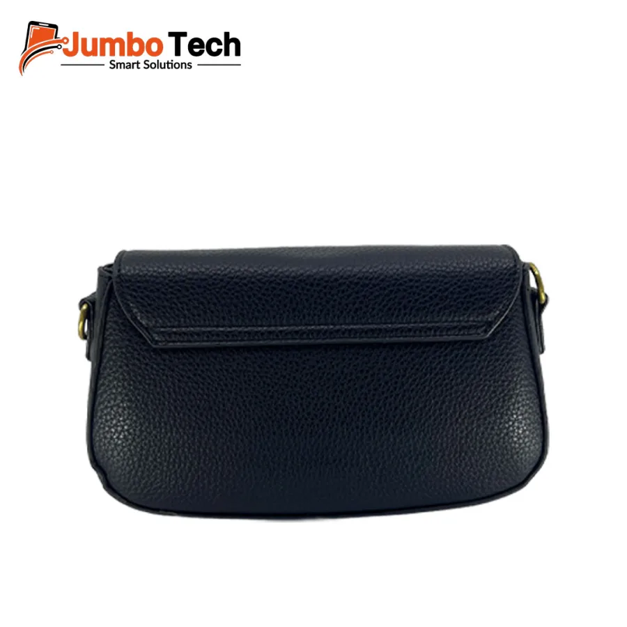 Crossbody Leather Shoulder Bag with Vintage Gold Horse & Carriage Hardware Accent
